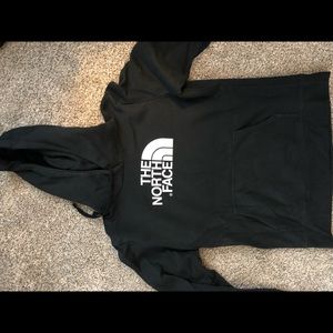 black north face sweatshirt